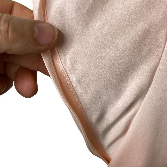 Antonio Melani Gilly Stretchy Silk Rolled Cap Sleeve Blouse High Neck Key Hole - Picture 8 of 14